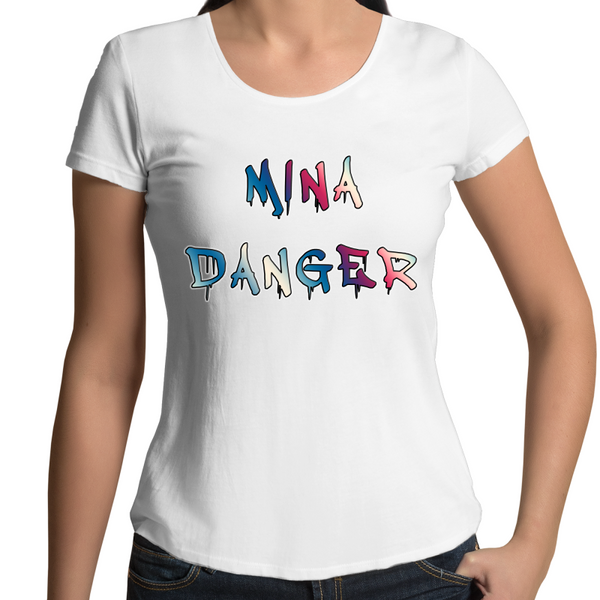 'MINA DANGER' V-Neck T-Shirt