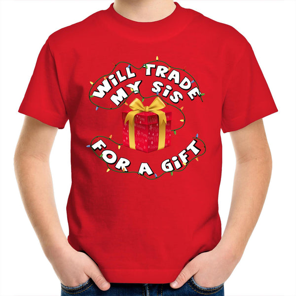 'Will Trade My Sis' Kids T-Shirt
