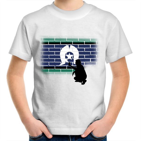 Kids TSI 'Brick Effect' T-Shirt