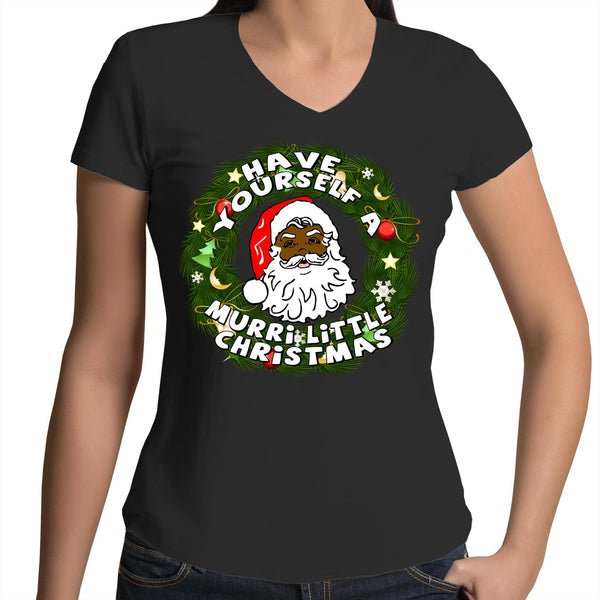 'Have Yourself A Murri Little Christmas' V-Neck T-Shirt
