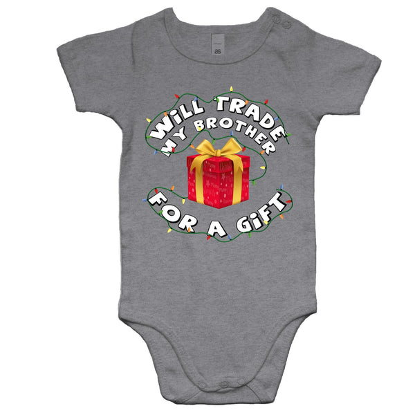 'Will Trade My Brother' Romper