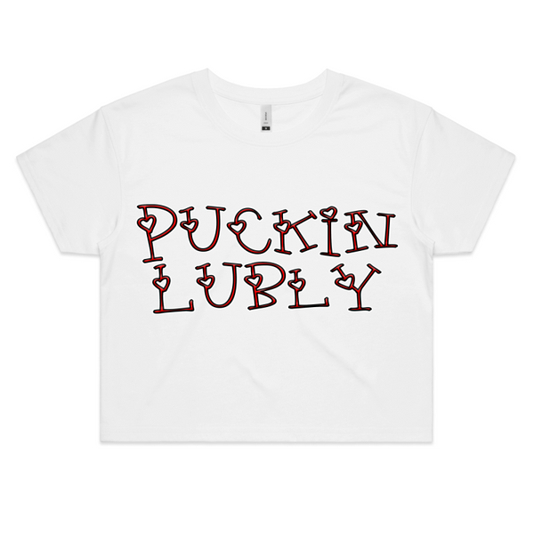 'Puckin Lubly' Crop Tee