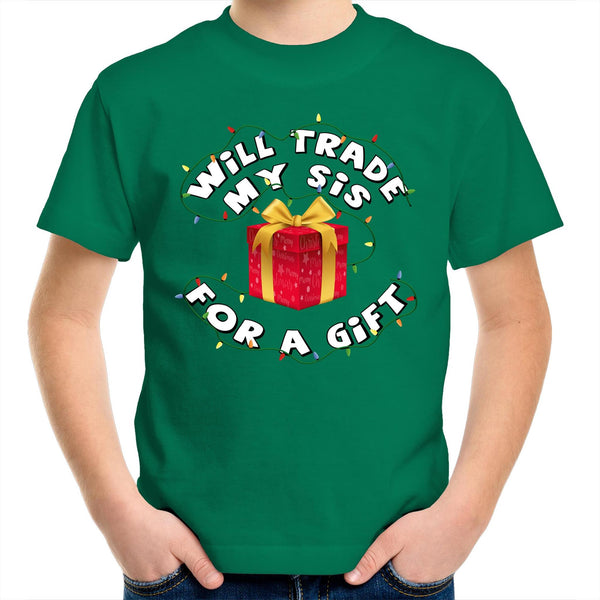 'Will Trade My Sis' Kids T-Shirt