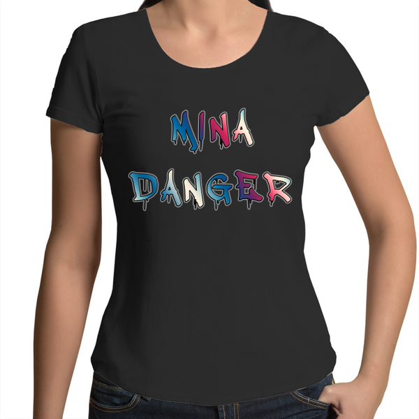'MINA DANGER' V-Neck T-Shirt