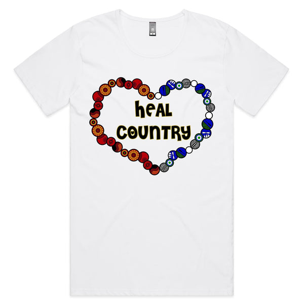 'NAIDOC 2021' Heal Country 🖤 Scoop Neck T-Shirt