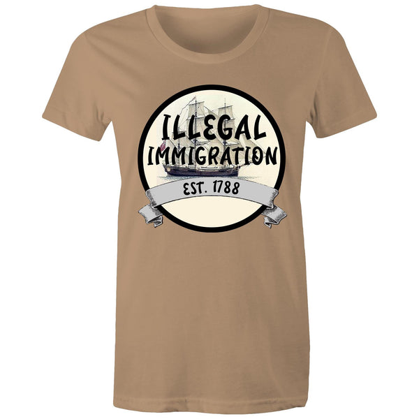 'Illegal Immigration' Maple Tee