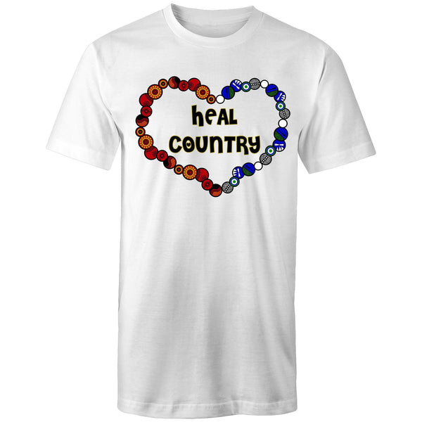 'NAIDOC 2021' Heal Country 🖤 Tall Tee T-Shirt