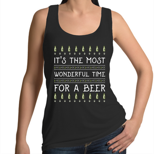 'Wonderful Time For A Beer' Womens Singlet