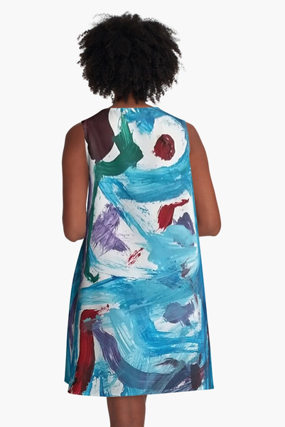 'Crying Sea' A-Line Dress