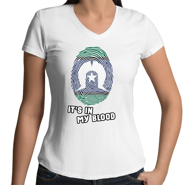 TSI 'In My Blood' V-Neck T-Shirt