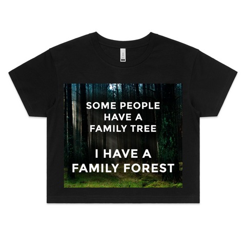 'Family Forest' Crop Tee