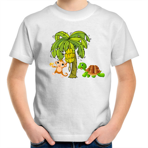 'Monkey & Tortle' Kids T-Shirt