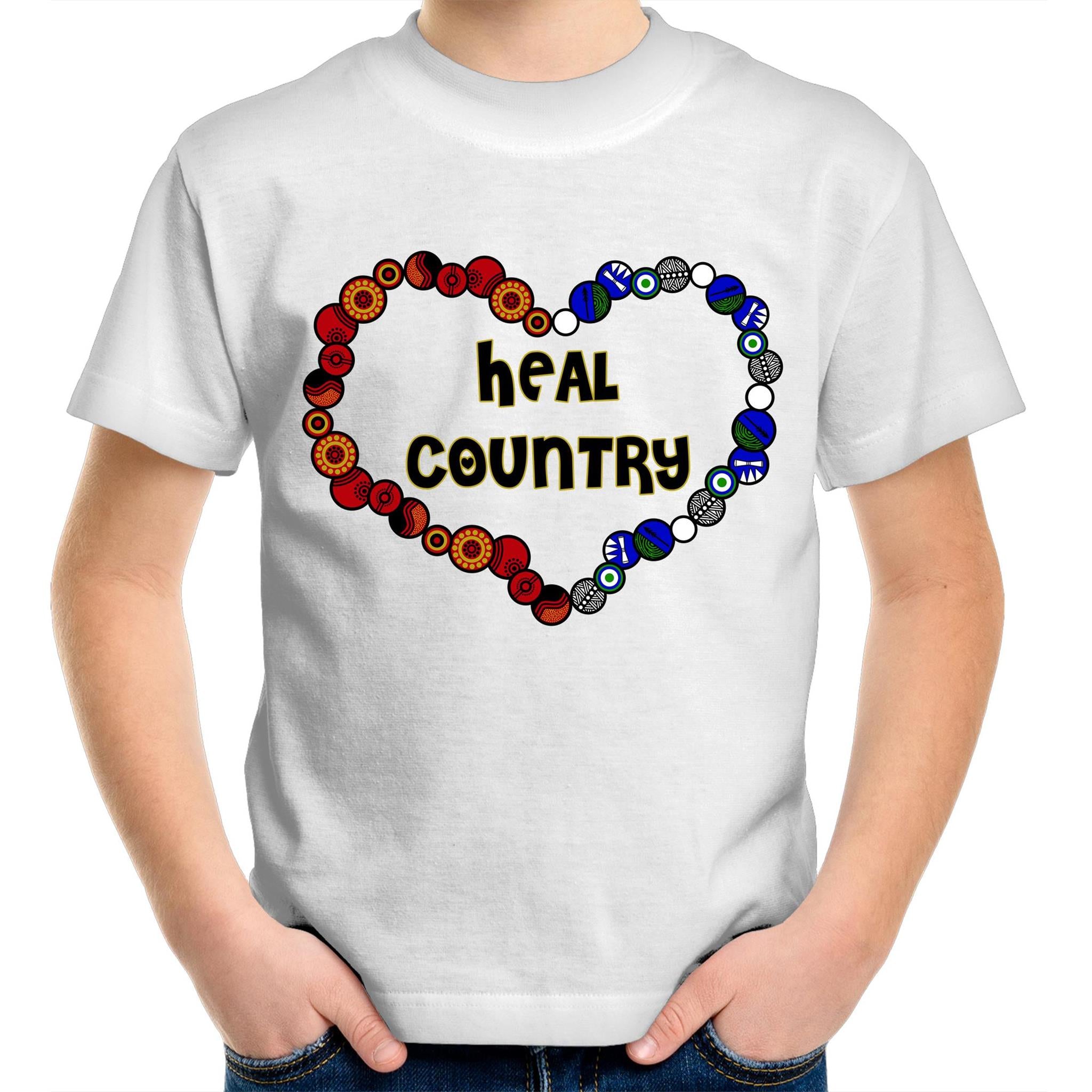 'NAIDOC 2021' Heal Country 🖤 Kids T-Shirt