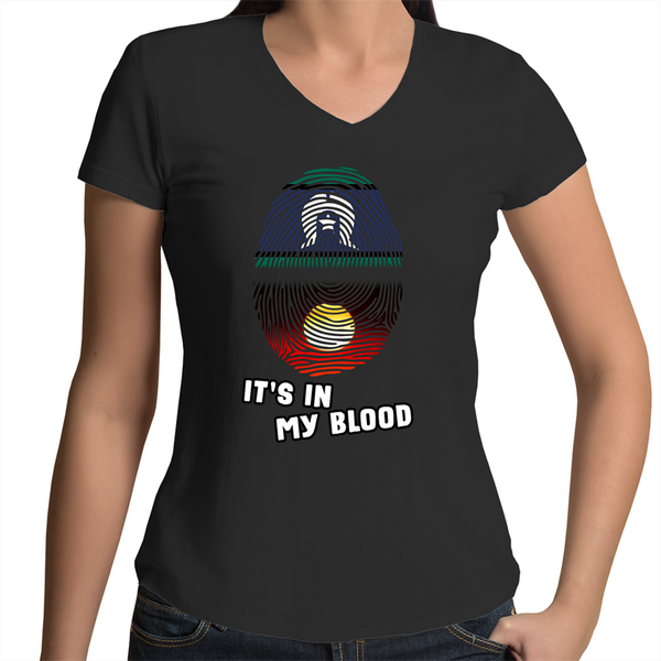 TSI & New Dawn 'In My Blood' V-Neck T-Shirt